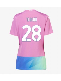 AC Milan Malick Thiaw #28 Ausweichtrikot für Frauen 2023-24 Kurzarm